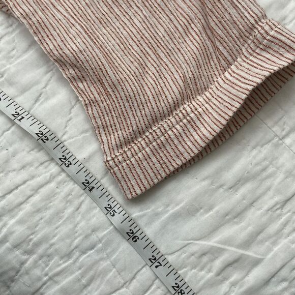 Free People Striped 100% Cotton Trousers size 2 - Picture 9 of 9